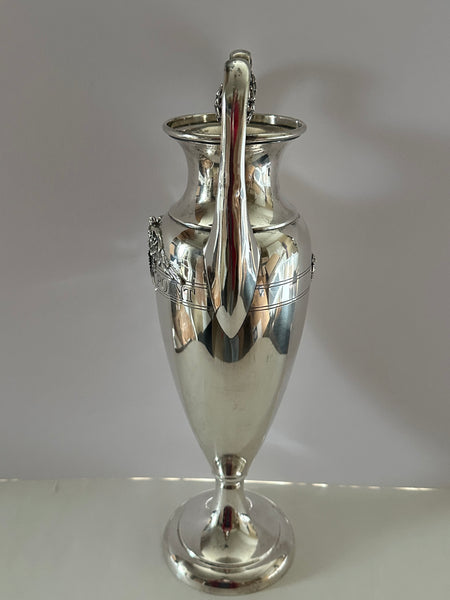 Sterling Silver Vase West Point Insignia. Dominick & Haff. 15" Height