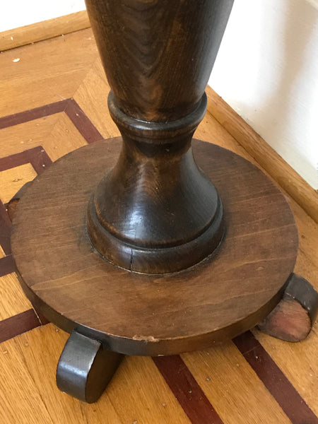 Pair of Mahogany Plant Stands or Pedestals. Circa 1900.  25" height