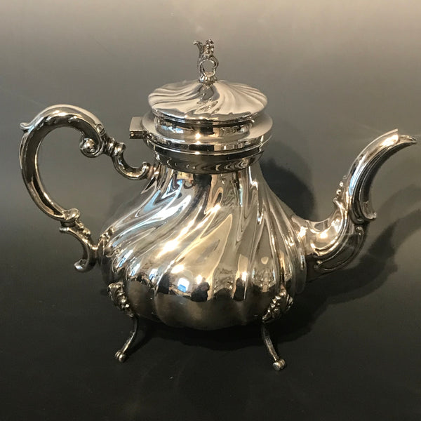 Four Pc. Tea and Coffee Service. Italian 800 Silver. 1200 grams.