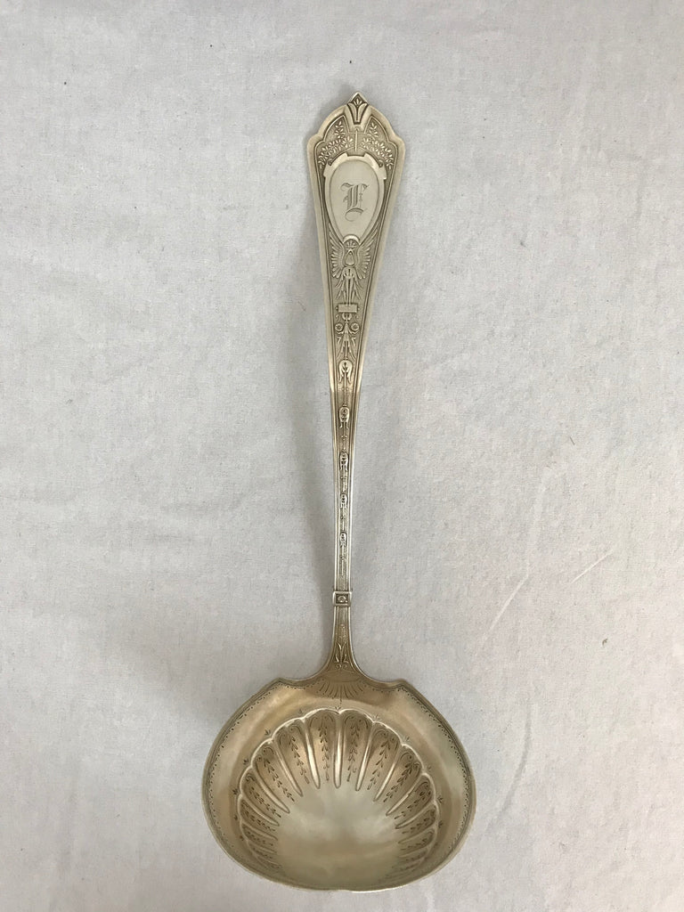 Large Soup Ladle. American Sterling Silver Schultz and Fischer Cleopatra 12.5"