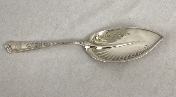 Ice Cream or Gorham Sterling Domestic Pattern. Early Mark. 10.5" Bright Cut