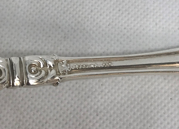 Gravy Ladle. Knowles Co. Sterling Silver in the Roman Pattern (1900). 6-1/2"