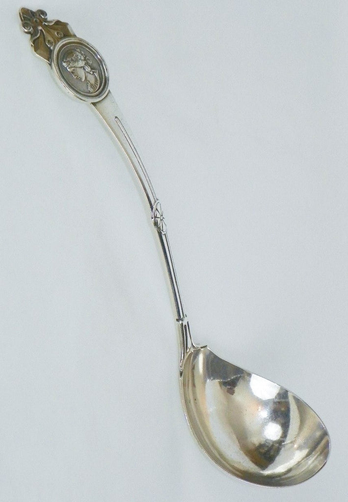 Large Gorham Sterling Silver Ladle with Medallion Pattern. Circa 1864.
