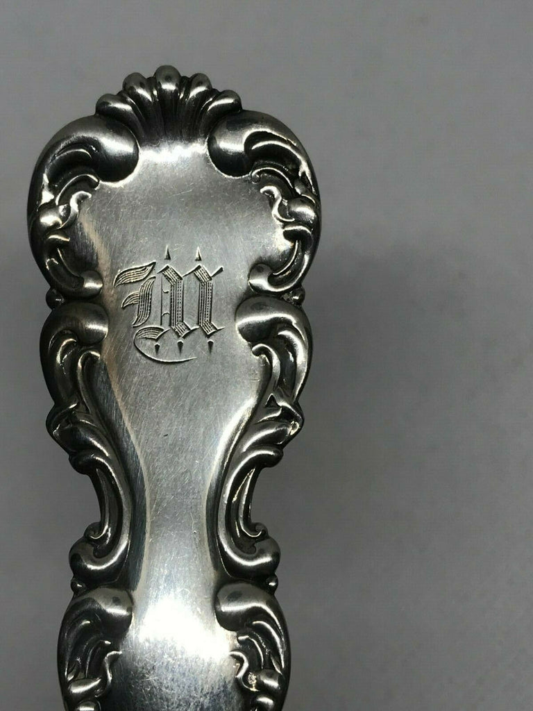 Gravy Ladle. Whiting Louis XV Sterling Silver. M Monogram. 7